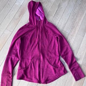 Women's THE NORTH FACE Pink Full Zip Hoodie - Size M.